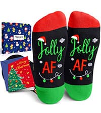 Christmas Gifts Stocking Socks - Xmas Stocking Stuffers for Men Women Secret Santa Gifts for Men Women
