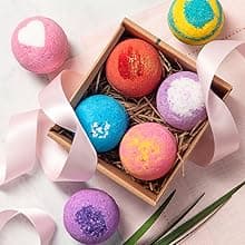 LifeAround2Angels Bath Bombs Gift Set 12 USA made Fizzies, Shea & Coco Butter Dry Skin Moisturize, Perfect for Bubble Spa Bath. Handmade Birthday Mothers day Gifts idea For Her/Him, wife, girlfriend