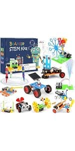 STEM Kits for Kids Crafts 6-8 8-12, Boys Gifts Toys for 6 7 8 Year Old Boy Birthday Gift Ideas, STEM Toys Crafts 6+ 7+ yr, Robotics Science Kits Activities Robot Building Age 8-10 9 10 11 12 13 14