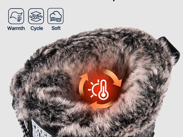 FREE SOLDIER Women's Waterproof Winter Cold Weather Snow Boots for Women Outdoor Fashion Duck Boots Comfortable Insulated