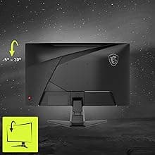 msi MAG 245C X24 24-inch 1920 x 1080 (FHD) Gaming Monitor, 240Hz, FreeSync Premium, HDR Ready, HDMI, VGA Port, VESA Mountable, Tilt, 4-Side Slim Bezel, 1ms, Black