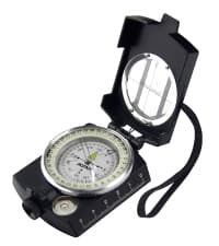 AOFAR Military Compass,AF-4580 Lensatic Sighting, Waterproof and Shakeproof with Map Measurer Distance Calculator, Pouch for Camping, Hiking