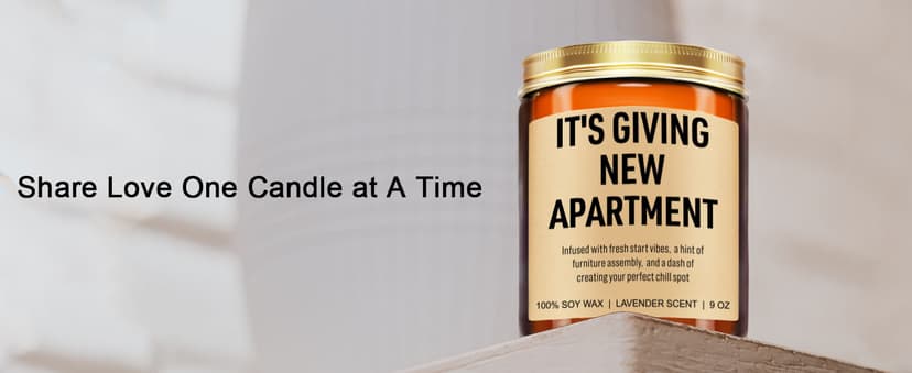 Funny Housewarming Candle, New Apartment Gifts, First Apartment, 1st Apt. Must Haves - Cute House Warming Gifts New Home for Men, Women, Couples - Closing Presents for Home Buyers - 9 oz