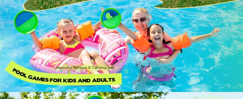 PlayZap Toss and Catch Ball Set Ultra Sturdy ABS - Valentine Gift for Toddlers Kids Teens Boys Girls 3-5 5-8 8-13+ Yrs - Baseball Toy Indoor Outdoor Yard Game & Beach/Pool Toy Set 4 Pack