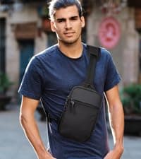 higouta Mini Sling Bag for Men Women, Small Crossbody Casual Utility Chest Phone Bag for Travel Workout