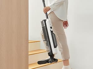 Ultenic Wet Dry Vacuum Cleaner, Cordless Vacuum Mop Combo with Self-Cleaning, 50min Runtime, Smart Mess Detection, Edge Cleaning, LED Display, 3-in-1 Floor Cleaner Machine for Hard Floor, AC1 Elite