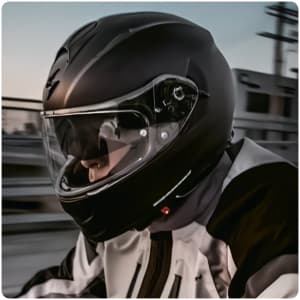 ScorpionEXO Ryzer Full Face Motorcycle Helmet with Pinlock Ready Shield with Integrated Speaker Pockets DOT ECE Approved Solid (Matte Black - X-Large)