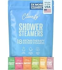 Cleverfy Shower Steamers Aromatherapy for Women and Men – Self-Care Shower Bombs for Stress Relief and Relaxation – 6 Tablets