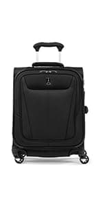 Travelpro Maxlite 5 Softside Expandable Luggage with 4 Spinner Wheels, Lightweight Suitcase, Men and Women, International, Black, Carry-on 21-Inch