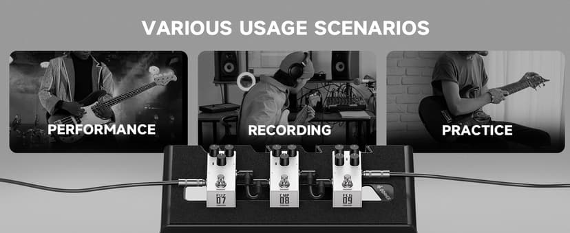 Donner Compressor Pedal for Electric Guitar, DIY Shell, Analog True Bypass Effects Pedal, Vintage Warmth & Studio-Grade Clarity(EMBARK 08)