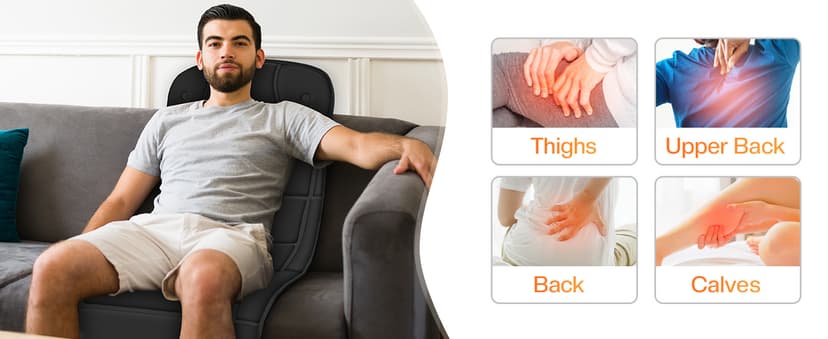 CILI Full Body Massage Mat with Heat, Vibration Back Massage Pad, Full Body Massager for Bed Chair Sofa, Massage Mattress Pad, Father‘s Day Gift for Dad
