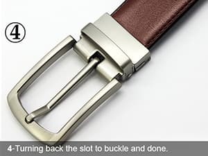 DOOPAI Reversible Leather Belt for Men 1.25" - Dual Sided Dress and Casual Belt, Trim to Fit, 2 Styles in One Belt