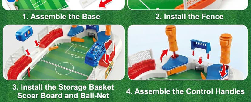 Including 4 mini Balls, Interactive Soccer Toy Indoor Home, Party Game for Football Lover, Birthday Gifts for Boys Girls SMILESSKIDDO Mini Foosball Table Toy Age 4-12, Soccer Board Games for Kids B0GFW5N5TD