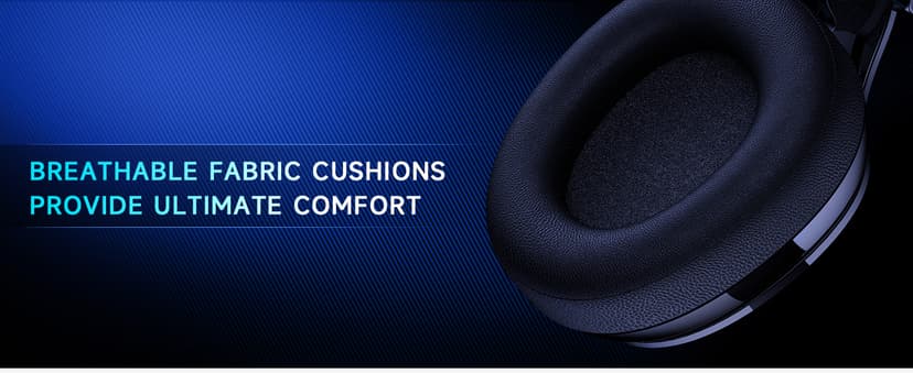 Gtheos 2.4GHz Wireless Gaming Headphones for PS5, PS4 Fortnite & Call of Duty/FPS Gamers, PC, Nintendo Switch, Bluetooth 5.3 Gaming Headset with Noise Canceling Mic, Stereo Sound, 40+Hr Battery -Black