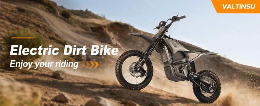 EM5 Electric Dirt Bike w/Light & Display, Off-Road Motorcycle 3400W 3 Speed Modes (Max 40MPH) 48V Range 53MI,14"/12" Tires,Dual Suspension & Hydraulic Brakes Fit Age 13+