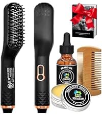 XIKEZAN Beard Kit for Men Grooming & Care w/Beard Conditioner, Wash, Oil, Balm, Brush, Comb,Birthday Fathers Valentines Gifts for Men Him Dad Husband Boyfriend Christmas Gifts Mens Stocking Stuffers
