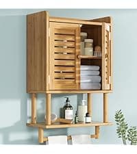 Amazer Guitar Stand, Guitar Rack for Acoustic, Bass, Electric Guitar, Multi Guitar Display Stand Adjustable Bamboo Guitars Holder, Multiple Guitar Stands Floor, for Home Music Studio