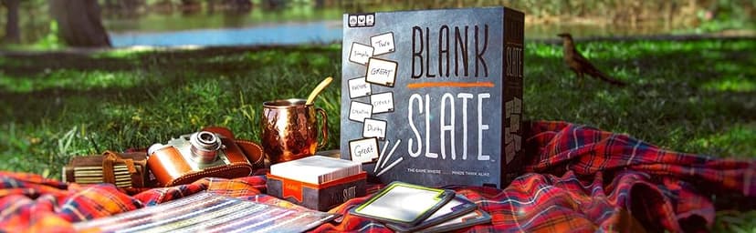 USAOPOLY BLANK SLATE, Where Great Minds Think Alike, Fun Family-Friendly Board Game, Word Association Party Game, Easy to Learn, Fun to Play Family Game Night, 3-8 Players, Ages 8+