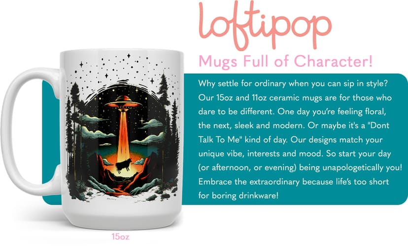 Loftipop Funny Mom Dad Parents Coffee Mug, Novelty Gag Birthday Gift for Mother Father, New Mama Tea Cup (11oz)