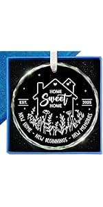 ZAGKOO First Christmas Married Ornament 2025 - Wedding Gifts for Couples 2025 - Mr and Mrs Gifts - Wedding Gift - Bridal Shower Gift for Married Newlywed Couples Bride Him Her - 1st Christmas Keepsake