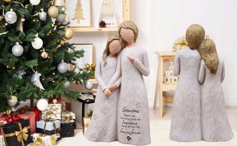 Grandma Gifts from Granddaughter,Grandma Gifts for Birthday Christmas Mothers Day,Hand-Painted Resin Statue,Gifts for Grandma Grandma Birthday Gifts,Great Grandma Gift, Grandmother Gift Figurine B0FGCNN72R