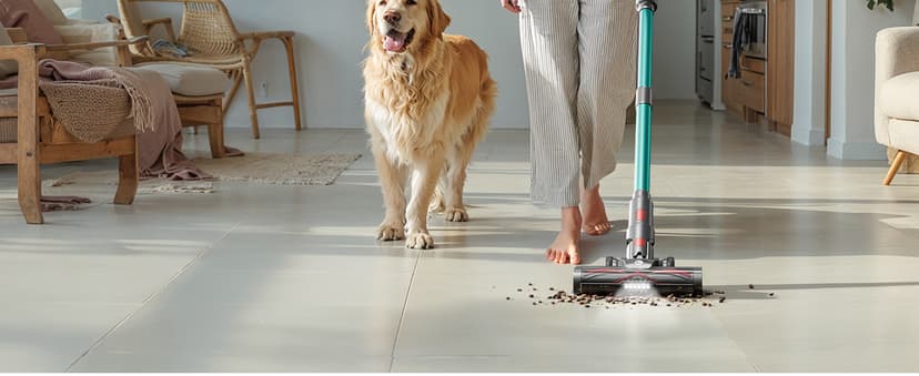 Cordless Vacuum Cleaner, Upgraded 580W 48KPA 65Mins Vacuum Cleaners for Home, Cordless Stick Vacuum Cleaner with Self-Standing and LED Screen, Anti-Tangle Wireless Vacuum for Pet Hair/Carpets/Floors