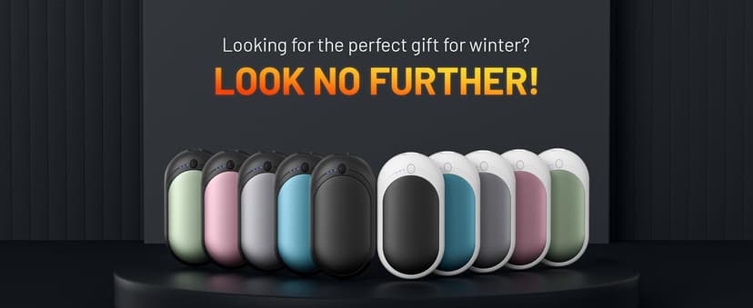 Hand Warmers Rechargeable, KNIFOD 2 Pack 6000mAh Portable Electric Handwarmers, Reusable USB Pocket Heater Great for Raynauds, Hunting, Golf, Camping, Christmas Outdoor, Women Mens Warm Gifts