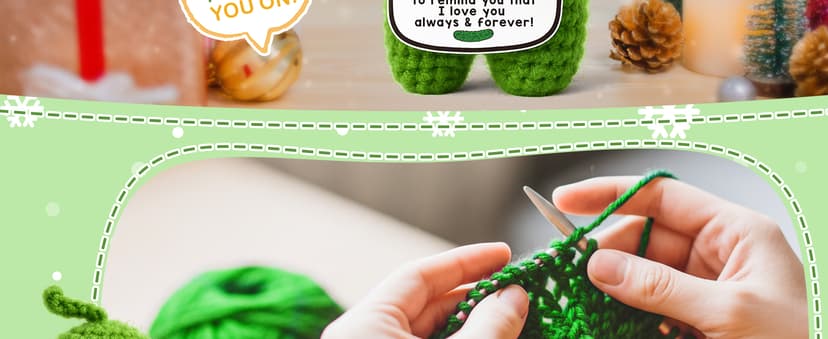 Sister in Law Gifts Birthday Gifts Card for Sister Adult Best Funny Sister Ever Gifts Secret Sister Wedding Gift Big Little Sister Birthday Gifts from Sister Handmade Crochet Pickle B0DKJVZJCB