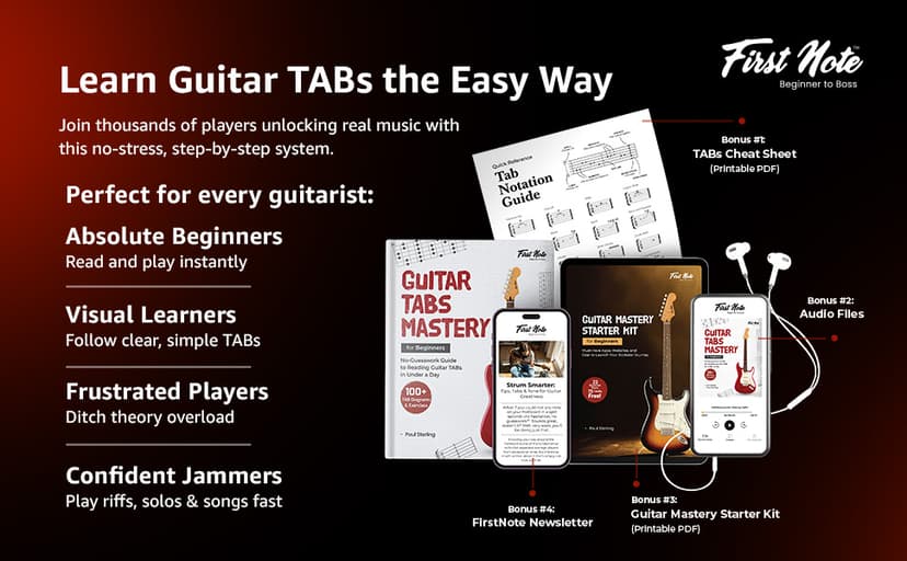 Guitar TABs Mastery for Beginners: No-Guesswork Guide to Reading Guitar TABs in Under a Day