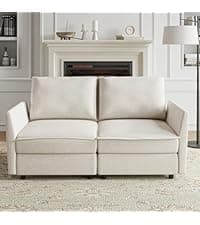 The support you need Classic 3-Seater Sofa with Premium Leather Upholstery, Stylish & Comfortable Sofa for Living Room or Office, Easy to Maintain & Long-Lasting Camel