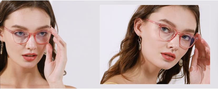 ANDWOOD Blue Light Blocking Glasses Women Men Computer Small Face Clear Bluelight Blocker Eyeglasses Frame