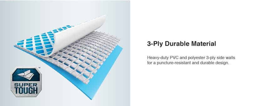 Intex 14.75' x 86" x 33" Rectangular Frame Above Ground Outdoor Backyard Swimming Pool with Flow Control Valve for Quick Draining, Blue - Pool Only