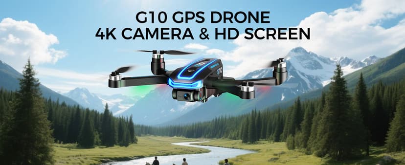 GPS Drone with 4K HD Camera for Adults,4.5 inch HD Screen on Remote Controller,FPV RC Drones with Auto Return, Follow Me and Lightweight,2 PCS Batteries for Long Flight Time,Easy Fly Quadcopter for Beginners,Under 250g