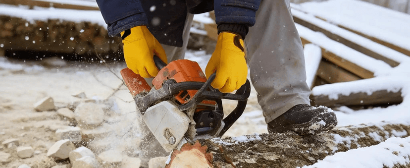 SLARMOR Mens Winter Leather Work Gloves, Warm Thinsulate Lining for Cold Weather Work, Thermal Insulated Work Gloves with Leather Palm,100 gram Insulation-L