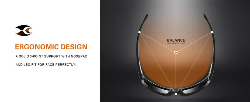 suoso Polarized Sports Sunglasses for Men: UV400 Protection Glasses Womens Wrap Around Goggles for Driving Fishing