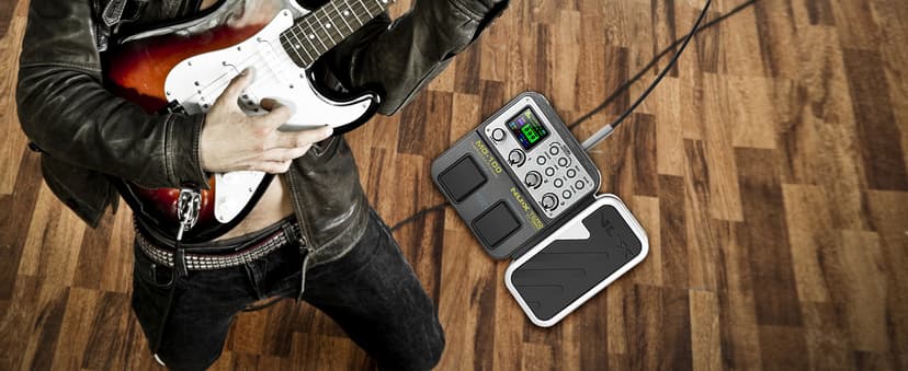 MG-100 Professional Multi Effects Guitar Pedal, Electric Guitar Effects Pedal with 58 Effects, Guitar Effects Processor with Wah Pedal for Sound Di Box Electric Guitar Bass Loop Amplifier Tube Pedal