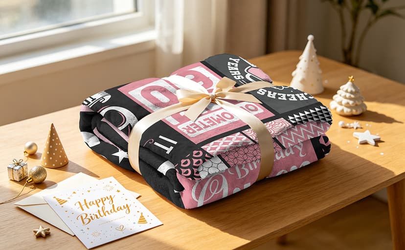 60th Birthday Gifts for Women Throw Blanket 60"x50", Best Gifts for 60 Year Old Woman, 60th Birthday Gift Ideas, 1966 Birthday Gift for Women, 60 Year Old Party Favors/Decorations for Woman B0CQR5HB89