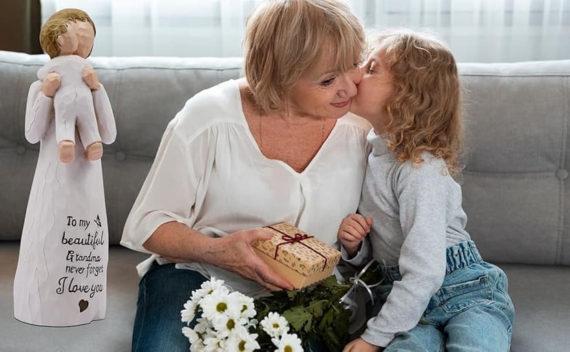Grandma Gifts, Grandma Birthday Gifts, Gifts for Grandma, First Time Grandma Gifts, Grandmother Gifts for Christmas, Grandma Gifts for Christmas, Sculpted Hand-Painted Figurine