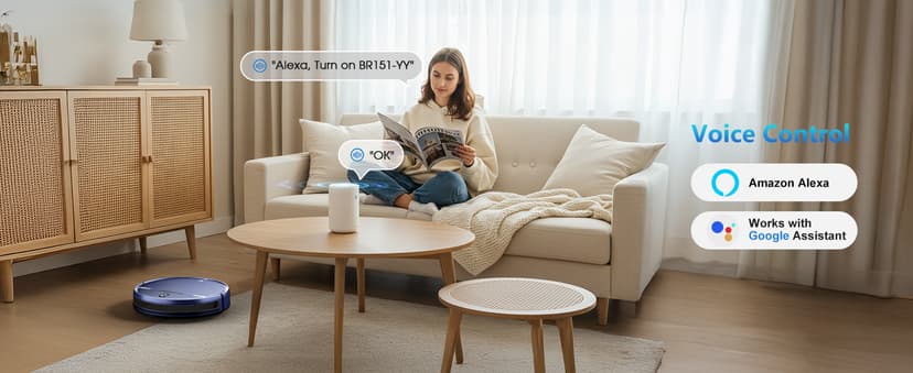 XIEBro Life Robot Vacuum and Mop Combo, Vacuum Robot 2 in 1 with WiFi/App/Voice, Schedule, Water Tank and Dustbin, Self-Charging, Slim, Ideal for Hard Floor, Pet Hair, Carpet