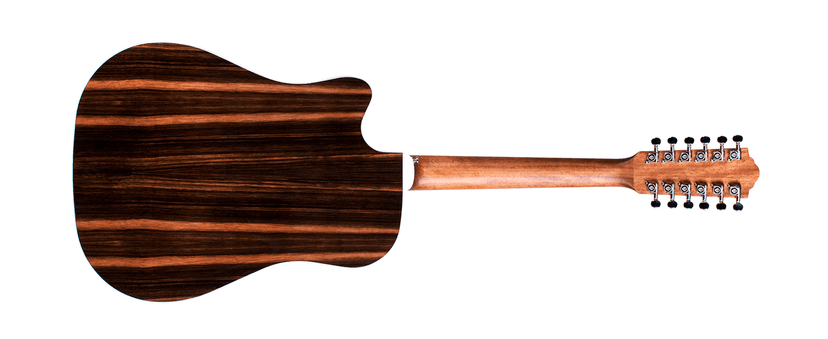 GUILD Guitars D-2612CE Deluxe ATB 12-string Acoustic Guitar, Antique Burst, Archback Deluxe, Solid Top, Dreadnought, Westerly Collection