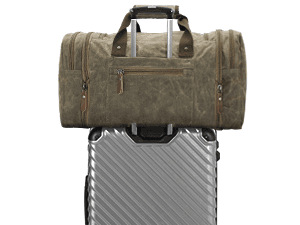 Wildroad Waxed Canvas Duffle Bag - 50L Waterproof Weekender Overnight Travel Bag