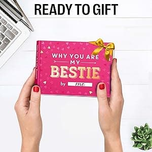 What I Love about Bestie Book - Best Friend Unique Gifts For Women, Friendship Gifts For Women - Best Friend Birthday Gifts - Personalized Christmas Gifts for Best Friends Fill-in-the-Blank Journal