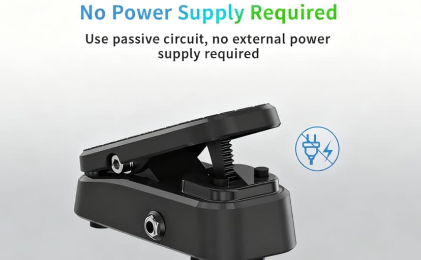 Expression/Volume Guitar Effect Pedal VP-01, Universal Expression Pedal 2 in 1 for Keyboards, MIDI Keyboards/Controllers and Supported Guitar Effects Pedals