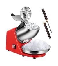 VIVOHOME Commercial Ice Crusher Shaver with Four Blades, Electric Snow Cone Maker Machine, 350W Shaved Ice Machine with Safety Switch for Both Home and Commercial Use, 660lbs/hr
