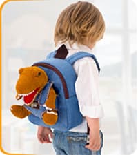 2-in-1 Dinosaur backpack, Dinosaur Toys for Kids 3-5, 2-4 in Gift-Ready Box, 2 Year Old Boy Birthday Gift & Christmas Naturally KIDS Toddler Backpack w. Plush Dinosaur Toy, Kids Gift 2 3 4 5 B07WG9G1H3