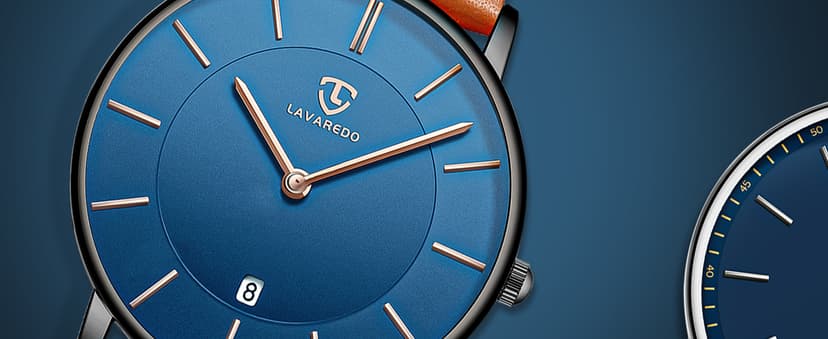 BEN NEVIS Watch, Mens Watch, Minimalist Fashion Simple Wrist Watch Analog Date with Leather Strap