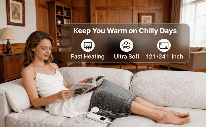 Heating Pad for Back, Neck, and Shoulder Pain Relief, Electric Heat Pad with 6 Heat Levels, Moist Heat Option, Auto Shut-Off, Birthday Christmas Gift for Women Men Mom Dad Grandma, Gift for her B0FL23X3DZ
