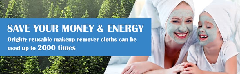 Orighty Makeup Remover Cloths, Cleansing, Reusable, Soft & Washable Coral Fleece Microfiber Washcloths/Towel for Face, Eye, Lips, Pack of 24, 7 x 7 inch