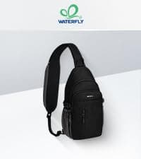 WATERFLY Crossbody Sling Backpack Sling Bag Travel Hiking Chest Bags Daypack (Teal blue) B07WNM894Y