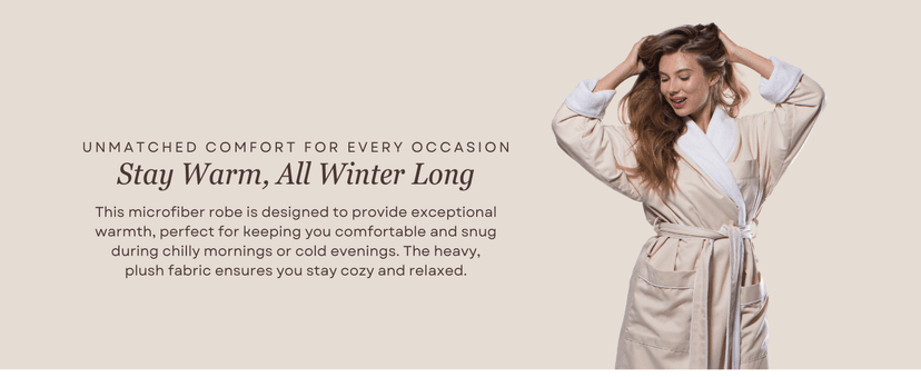 Turquaz Robes for Women - Luxury Plush Lined Bathrobe, 100% Polyester Microterry & Microfiber, Cozy & Elegant Womens Robe